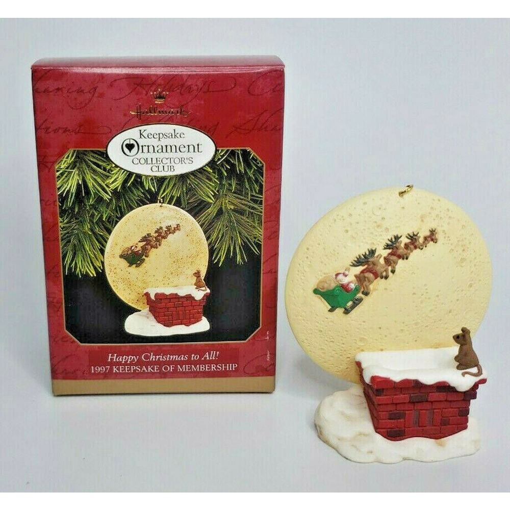 1997 Hallmark Happy Christmas To All! KOC Club Ornament U70‎